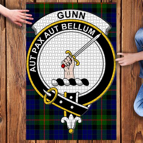 Tartan Puzzle - Gunn Clan Tartan Jigsaw Puzzle – Scottish Clans