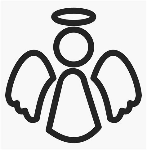 Angel Outline Png - Christmas Angel Outline Png, Transparent Png ...