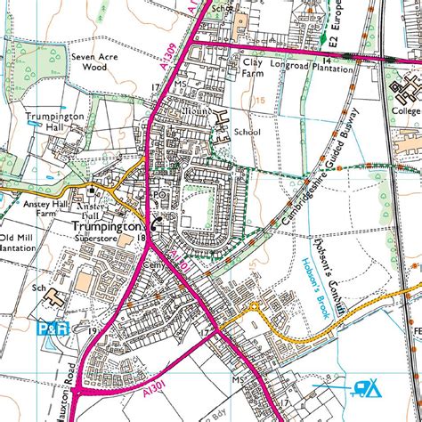 OS Map of Cambridge | Explorer 209 Map | Ordnance Survey Shop