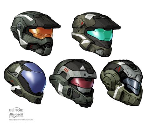 HALO: Reach Helmets by Scarlighter on deviantART | Armor concept ...