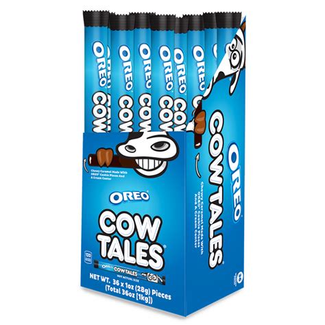 Cow Tales Made With Oreo Cookie Pieces - Grandpa Joe's Candy Shop