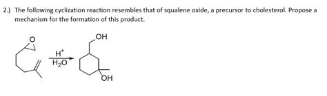 Solved The following cyclization reaction resembles that of | Chegg.com