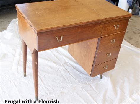 Frugal with a Flourish: Sewing Table Redo