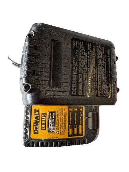 Dewalt Battery Charger DCB115 W/ 20V 4ah Battery - Matthews Auctioneers