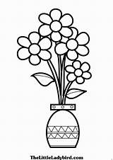 Flower Vase Coloring Pages At GetColoringscom  Free Printable sketch template