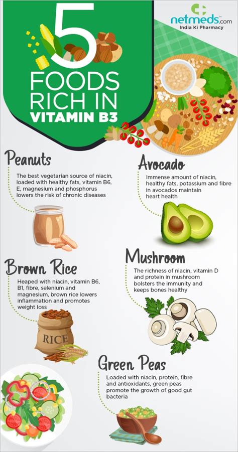 Vitamin B3/Niacin: Eat These In Your Daily Diet To Stay Healthy - Infographic