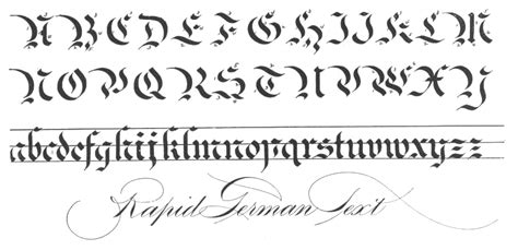 9 German Calligraphy Fonts Images - German Gothic Font, German Handwriting Fonts and Old Cursive ...