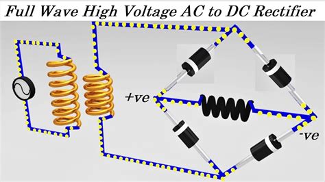 20kV High Voltage AC to DC Converter Rectifier Project DIY - YouTube