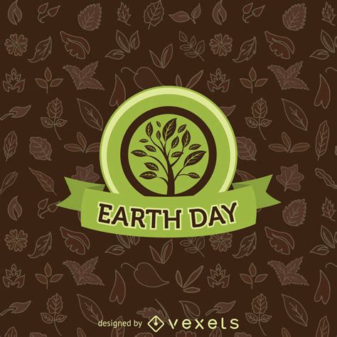 Earth Day Tree Emblem Vector Download