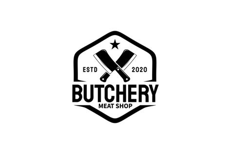 Butcher Shop Logo Vector Illustration