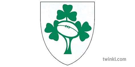 Ireland Rugby Crest Illustration - Twinkl