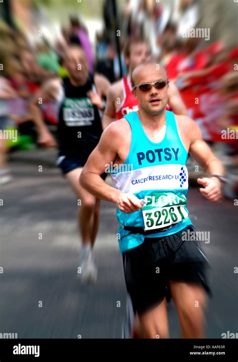 man running in Marathon Stock Photo - Alamy