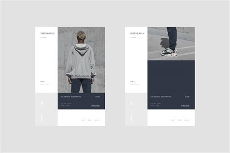 Yeezy Supply - Web Design on Behance