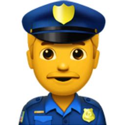 Man Police Officer Emoji (U+1F46E, U+200D, U+2642, U+FE0F)