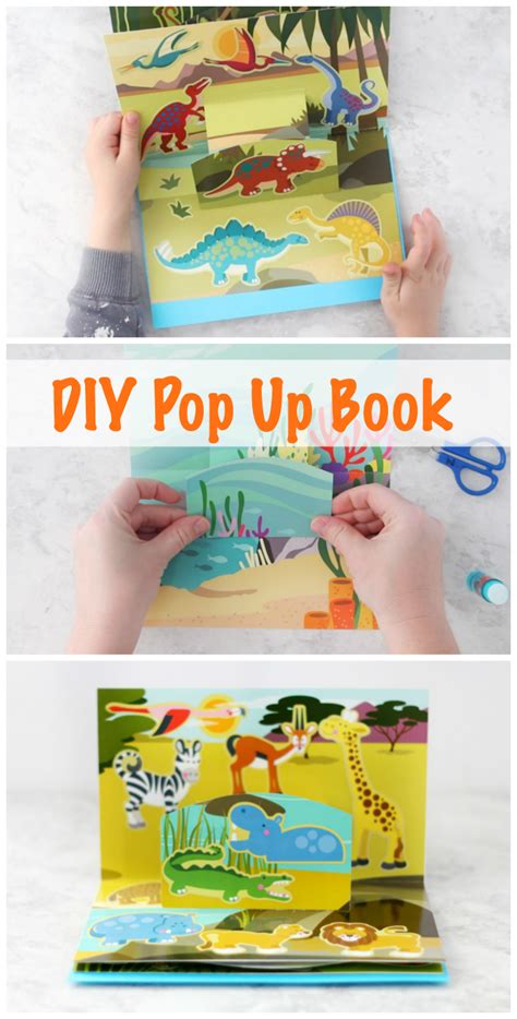 DIY Pop Up Book: Animals Themed (Video) - Gluesticks Blog