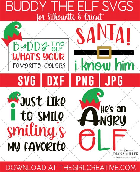 FREE Buddy the Elf SVG Bundle | Buddy the elf, Elf movie quotes, The elf