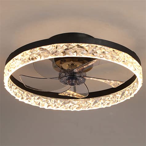 Buy PSHRFANST 19.7" Ceiling Fan with Lights, Dimmable LED 6 Speeds ...