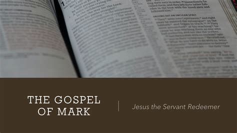 Gospel of Mark CG Study — GraceLife Bible Church