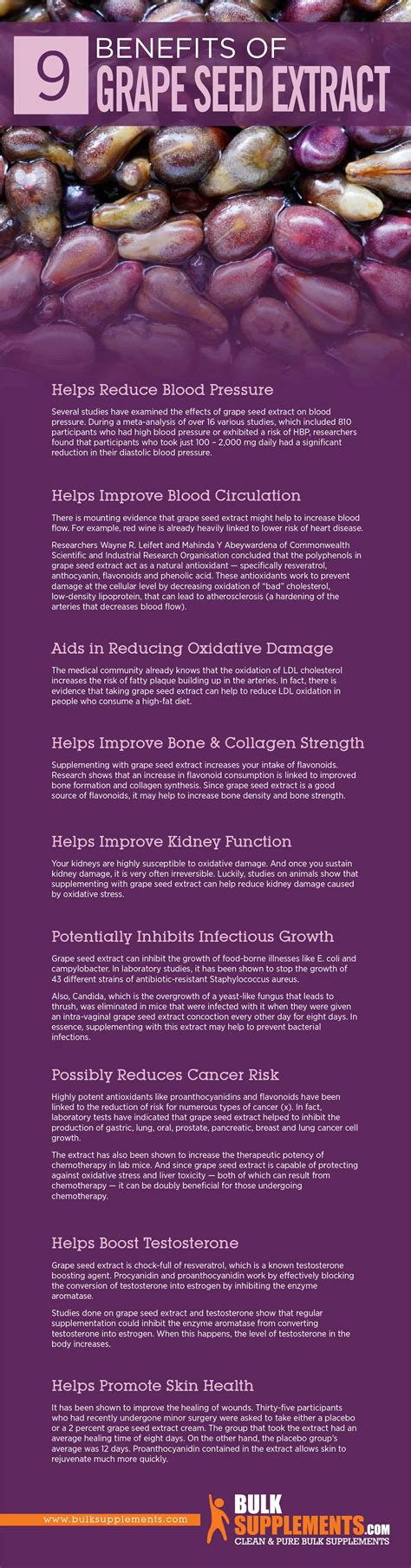 Grape Seed Extract: Benefits, Side Effects & Dosage