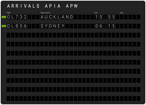 Apia Faleolo Airport Arrivals [APW] Flight Schedules & APW arrival