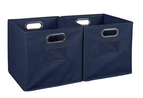 Niche Set of 2 Cubo Foldable Fabric Bins- Blue | Walmart Canada