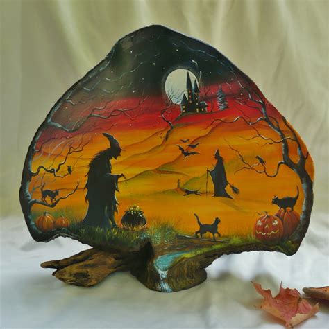 MAGIC BRUSH STUDIO: OOAK Hand Painted large TREE FUNGUS ART on e-Bay ...