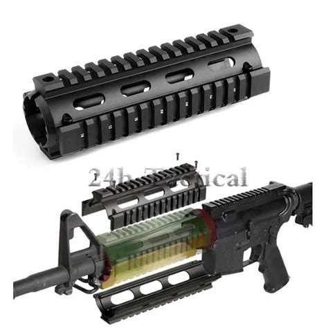 6.7 Inches AR15/M16 Rifle Quad Rail Handguard Picatinny Mounting Rifle ...