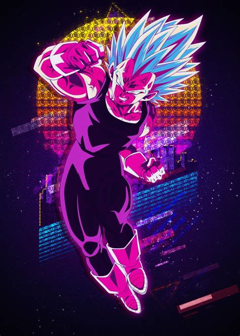 'VEGETA Dragonball' Poster by Introv Art | Displate | Dragon ball ...