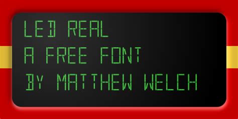 Led Font FREE Download & Similar Fonts | FontGet