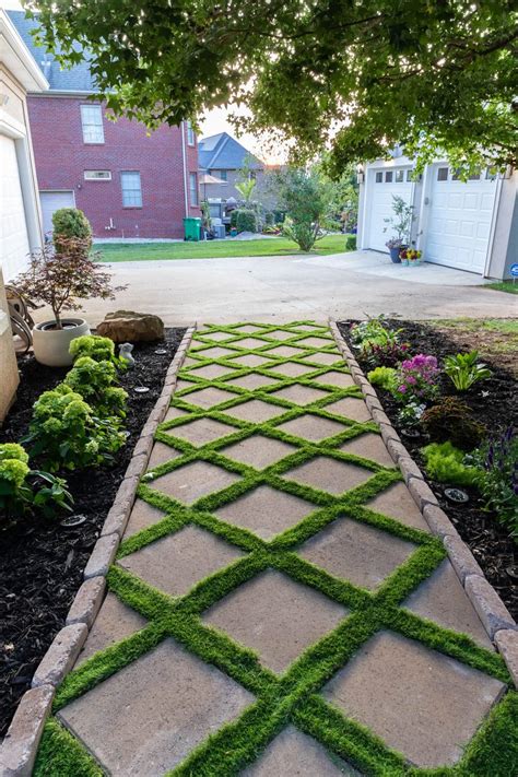 How To Lay A Paver Walkway With Grass In Between