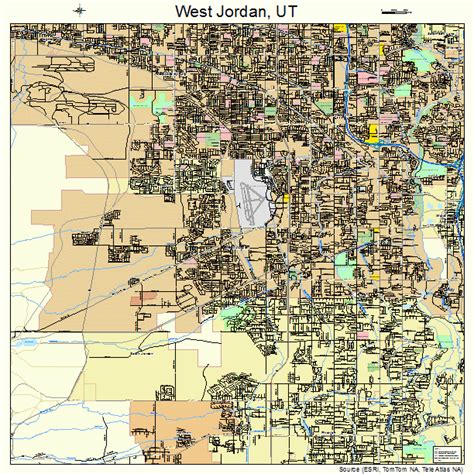 West Jordan Utah Street Map 4982950