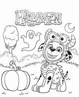 Paw Patrol Halloween Coloring Pages sketch template