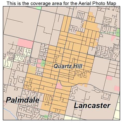 Aerial Photography Map of Quartz Hill, CA California