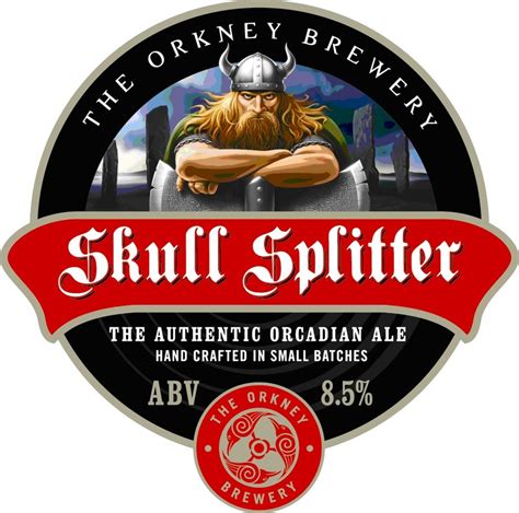 Photo of Orkney Skull Splitter beer Label