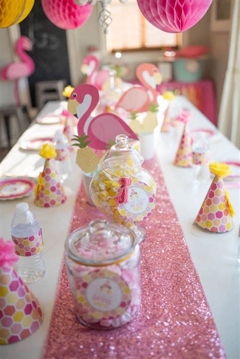 Kara's Party Ideas Flamingo + Flamingle Pineapple Party | Kara's Party ...