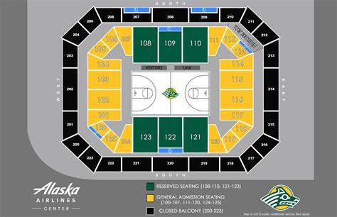 Seating Maps - Alaska Airlines Center