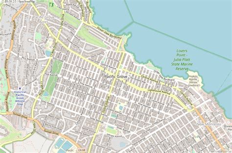 Pacific Grove Map United States Latitude & Longitude: Free Maps