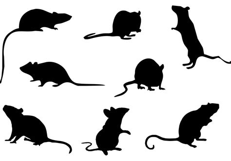 Free Mice Silhouette Vector - Download Free Vector Art, Stock Graphics & Images