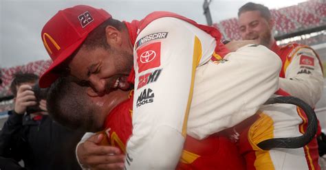 Bubba Wallace Reacts to Winning First NASCAR Series Race | POPSUGAR Fitness