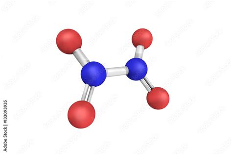 3d structure of Dinitrogen tetroxide, commonly referred to as ni Stock ...