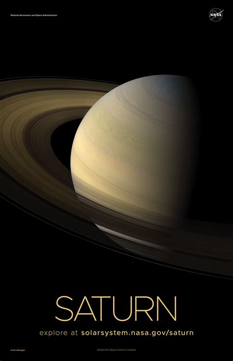 Saturn Poster - Version C | NASA Solar System Exploration