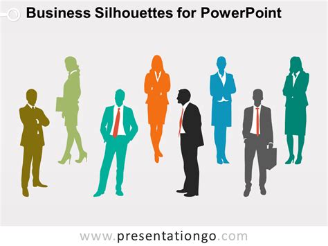 Business People Silhouettes for PowerPoint and Google Slides | Business people, Powerpoint ...