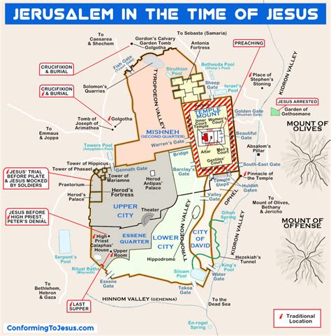 Jerusalem In The Time Of Jesus: A Map Of Faith And History - Map France ...