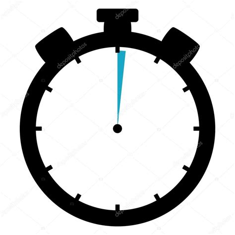 Photo: stopwatch | Stopwatch icon - 1 Second or 1 Minute — Stock Photo ...