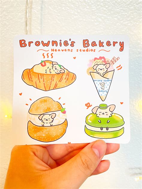 Brownie's Bakery Sticker Sheet Cute asian stickers | Etsy