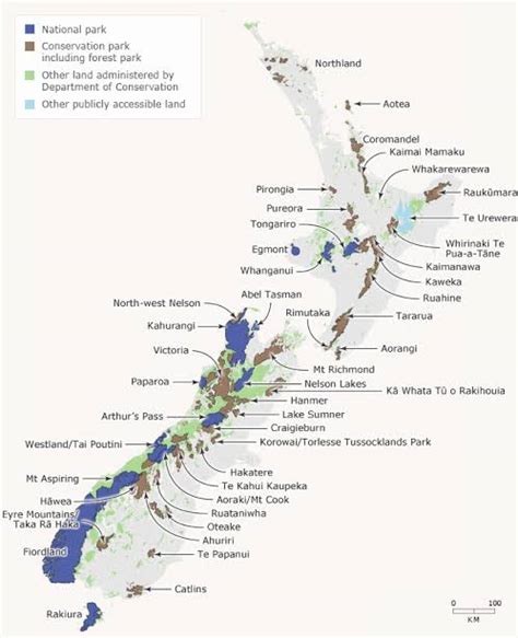 National and Conservation Parks of New Zealand : r/MapPorn