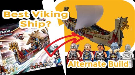 Lego Viking Ship MOC (Goat Boat 76208 Alternate build) - YouTube