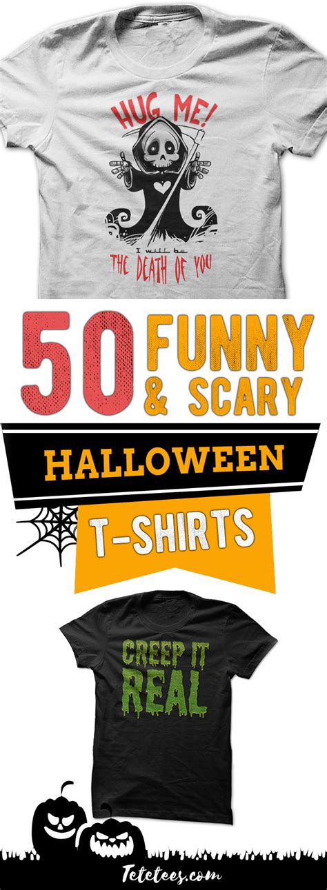 50 Funny & Scary Halloween T-Shirts for Adults & Kids