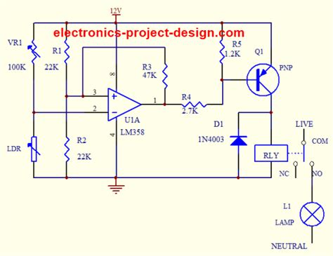 Light Dependent Resistor Application Circuit