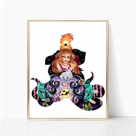 Ursula the Little Mermaid Original Art Print - Etsy